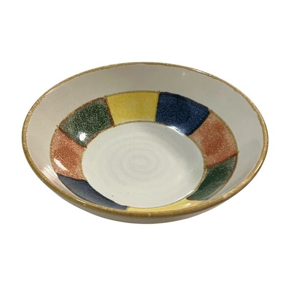 RARE Sakura Sioux 7 3/4" Soup/Cereal Bowl Port Of Call Stoneware Multicolor - Picture 1 of 4
